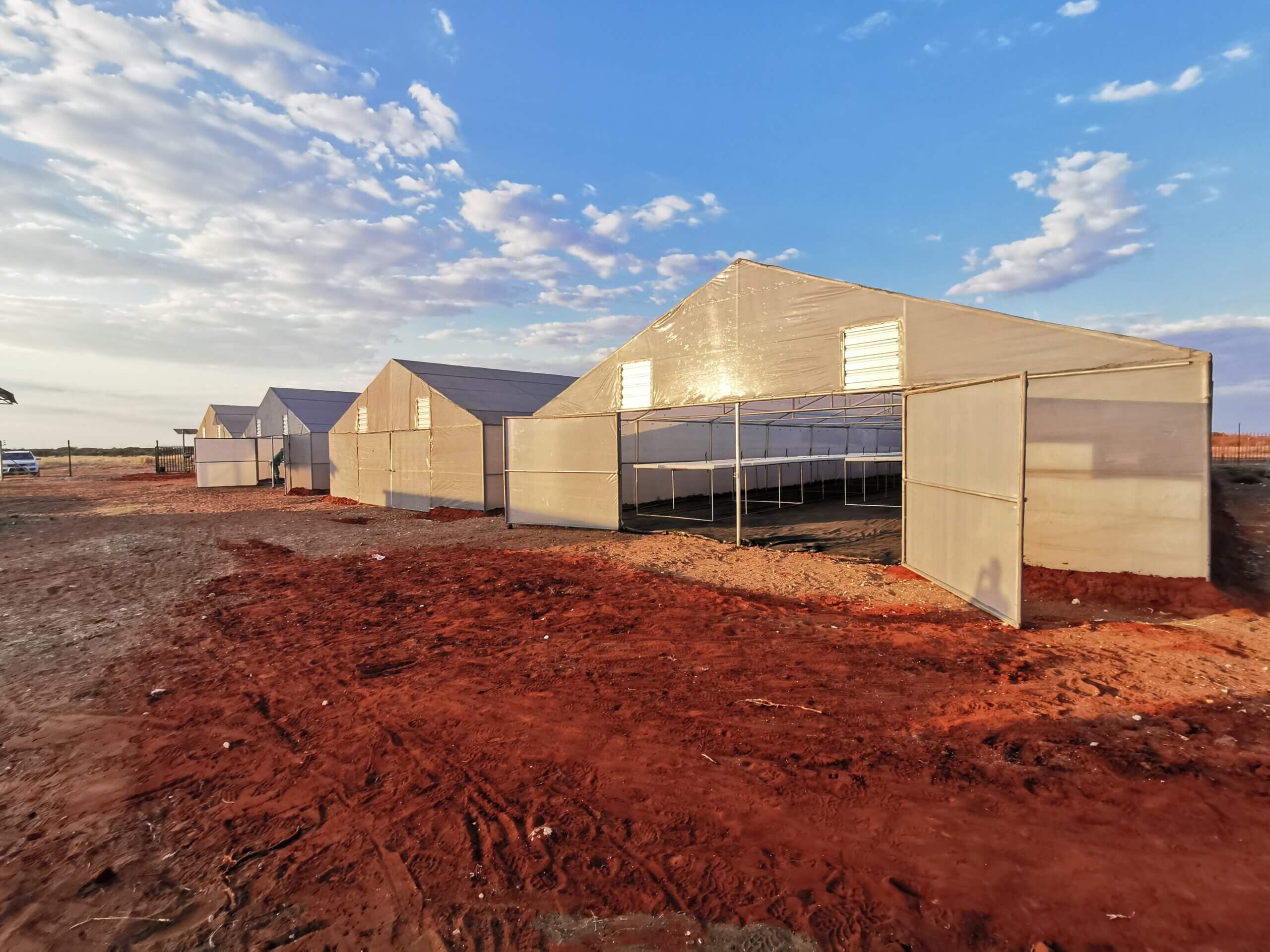 Greenhouse and hydroponic systems built for Anglo American in Kathu